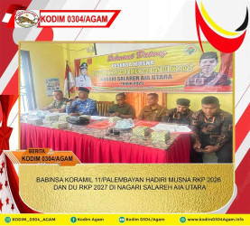 BABINSA KORAMIL 11/PALEMBAYAN HADIRI MUSNA RKP 2026 DAN DU RKP 2027 DI NAGARI SALAREH AIA UTARA