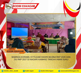 BABINSA KORAMIL 07/TILKAM HADIRI MUSNA RKP 2026 DAN DU RKP 2027 DI NAGARI KAMANG TANGAH ANAM SUKU