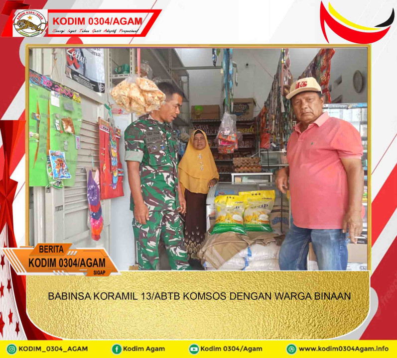 BABINSA KORAMIL 13/ABTB KOMSOS DENGAN WARGA BINAAN 