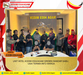 UNIT INTEL KODIM 0304/AGAM GREBEK BANDAR SABU, USAI TERIMA INFO WARGA