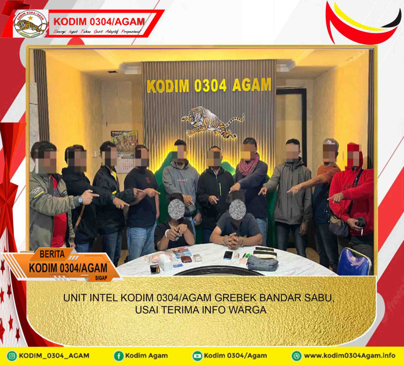 UNIT INTEL KODIM 0304/AGAM GREBEK BANDAR SABU, USAI TERIMA INFO WARGA