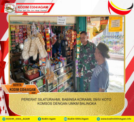 PERERAT SILATURAHMI, BABINSA KORAMIL 09/IV KOTO KOMSOS DENGAN UMKM BALINGKA