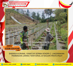 BABINSA KORAMIL 10/MATUR SERMA VENDRI C. LAKSANAKAN PEMBINAAN JARING TERITORIAL DI NAGARI PANTA PAUH