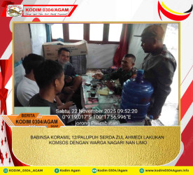 BABINSA KORAMIL 12/PALUPUH SERDA ZUL AHMEDI LAKUKAN KOMSOS DENGAN WARGA NAGARI NAN LIMO