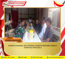 BABINSA KORAMIL 08/IV ANGKEK KOMSOS BERSAMA WARGA KAMPUNG PANCASILA