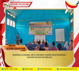 BABINSA KORAMIL 08/IV ANGKEK HADIRI MUSYAWARAH NAGARI BUKIK BATABUAH